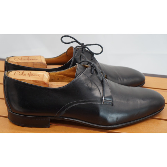 Bruno Magli Men’s Shoes Size 9 Black Plain Toe Oxfords Made In Italy Bolonga main image 9
